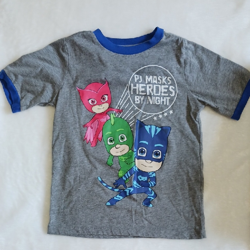 Lot Of 2 PJ Masks Heroes by Night And SPIDY T-Shirt